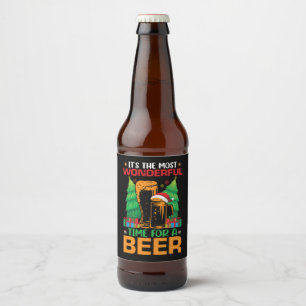 ビールサンタの季節です ビールラベル