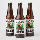 ビールサンタの季節です ビールラベル (ボトル)