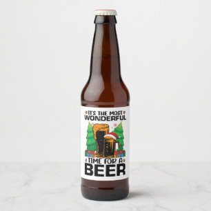 ビールサンタの季節です ビールラベル