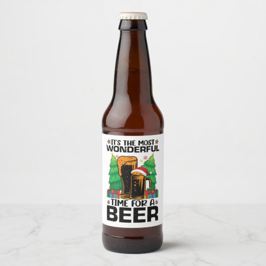 ビールサンタの季節です ビールラベル (正面)