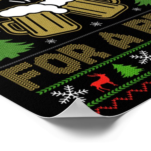 ビールサンタの醜い時間は最高に素晴らしい ポスター (角)