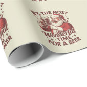 ビールサンタクリスマスにとって最高の時間だ ラッピングペーパー (ロールコーナー)