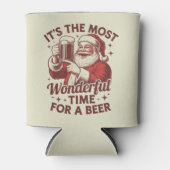 ビールサンタクリスマスにとって最高の時間だ 缶クーラー (正面)