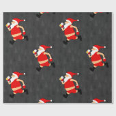 ビールサンタクロースクリスマス ラッピングペーパー (フラット)