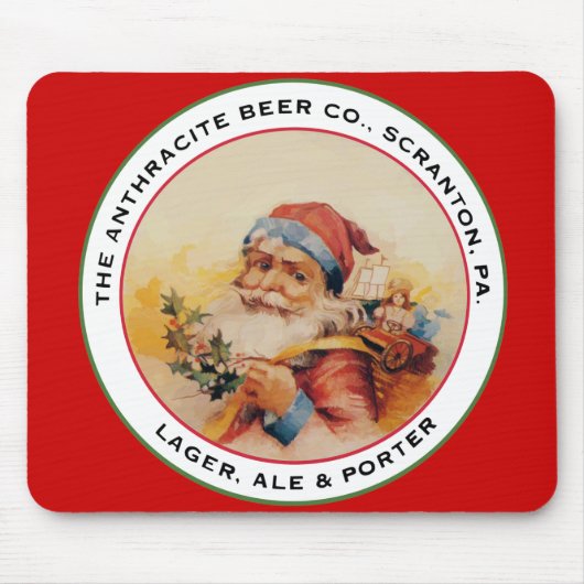 ビールサンタ マウスパッド (正面)