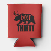 ビールサーティコオジー/クーラーボックス |ブロック文字 缶クーラー (正面)