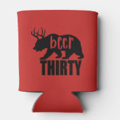 ビールサーティコオジー/クーラーボックス |ブロック文字 缶クーラー (裏面)