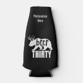 ビールサーティボトル小小ージー |ブロック文字 ボトルクーラー (正面)