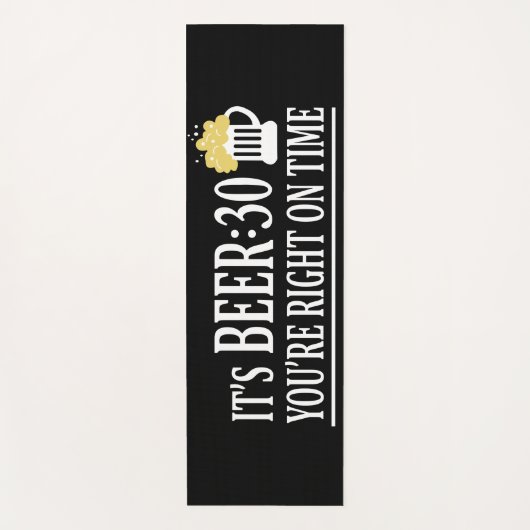 ビールサーティヨガおもしろいエクササイズ ヨガマット (正面)