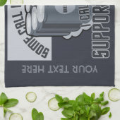 ビールシックスパックカスタムハンドタオル キッチンタオル (折り畳み)