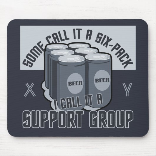 ビールシックスパックカスタム マウスパッド (正面)