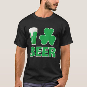 ビールシャムロックおもしろいSt pattys day飲む Tシャツ