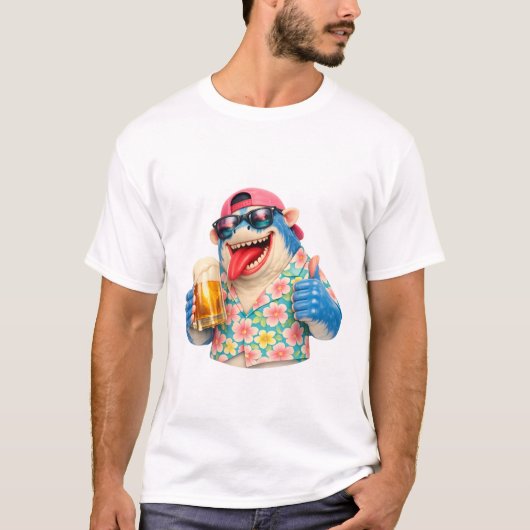 ビールシャークパラダイスTシャツ Tシャツ (正面)