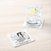 ビールショッピングのオンライン スクエアペーパーコースター (インサイチュ)