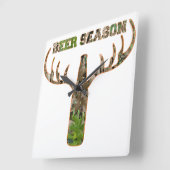 ビールシーズン狩りハンター用シーズンギフト スクエア壁時計 (傾斜)