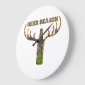 ビールシーズン狩りハンター用シーズンギフト ラージ壁時計 (傾斜)