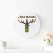 ビールシーズン狩りハンター用シーズンギフト ラージ壁時計 (ホーム)