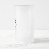 ビールジおもしろいョーク旅行またはパーティー曇りマグカップ フロストグラスビールジョッキ (中央)