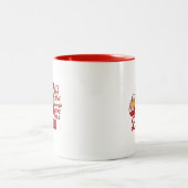 ビールジョッキで最高の時 ツートーンマグカップ (中央)