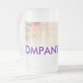 ビールジョッキ、桃色曇らされたマグ-ちょうど フロストグラスビールジョッキ (正面左)