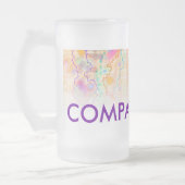 ビールジョッキ、桃色曇らされたマグ-ちょうど フロストグラスビールジョッキ (左)