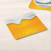 ビールスクエア紙コースター スクエアペーパーコースター (アングル)