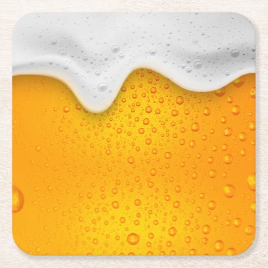 ビールスクエア紙コースター スクエアペーパーコースター (正面)