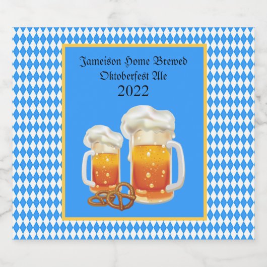 ビールスタインオクトーバーフェストホームビール ビールラベル (シングルラベル)