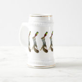 ビールステインを飲んでいるリス ビールジョッキ (正面左)