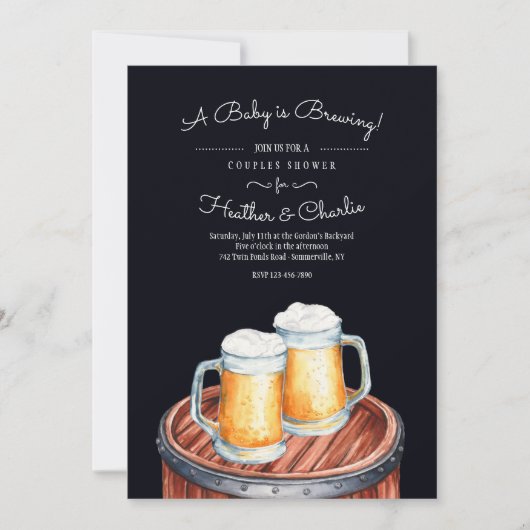 ビールズオンアケグ招待状 招待状 (正面)