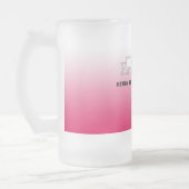 ビールソムリ最高のエ&レッドホワイトのグラデーションと写真 フロストグラスビールジョッキ (左)