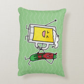 ビールソーセージオクトバーフェストオクトーバーフェストレデローセン アクセントクッション (裏面(縦))