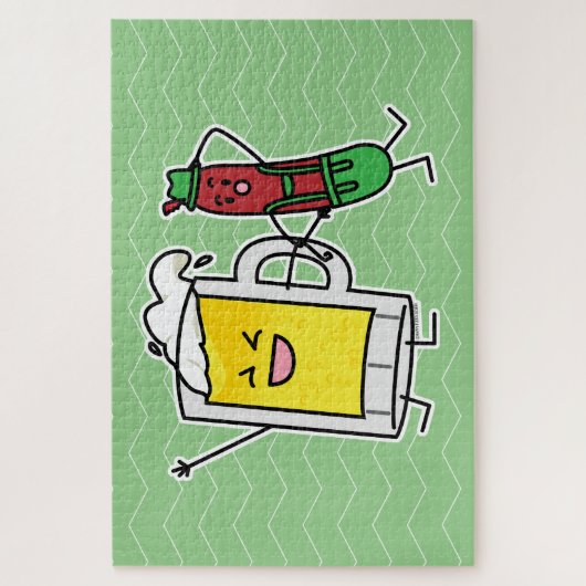 ビールソーセージオクトバーフェストオクトーバーフェストレデローセン ジグソーパズル (縦)