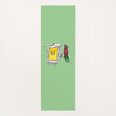 ビールソーセージオクトバーフェストオクトーバーフェストレデローセン ヨガマット (正面)