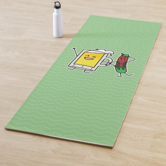 ビールソーセージオクトバーフェストオクトーバーフェストレデローセン ヨガマット (インサイチュ)