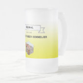 ビールソ最高のムリエ黄色のグラデーションと写真 フロストグラスビールジョッキ (正面右)