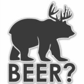 ビールタイポグラフィシール シール (正面)