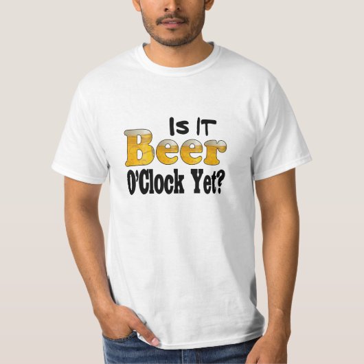 ビールタイムはまだ? Tシャツ (正面)