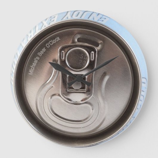 ビールタイム ラージ壁時計 (正面)