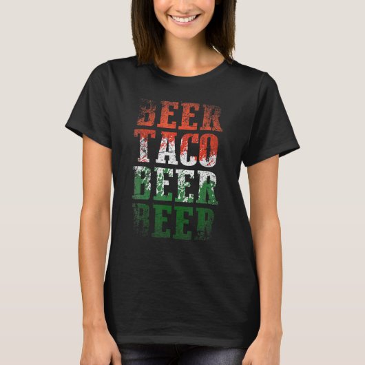 ビールタコビールビールチンコデマヨ Tシャツ (正面)