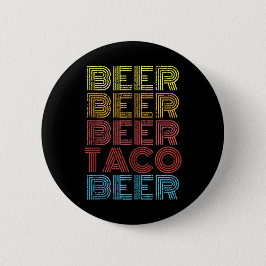 ビールタコフードおもしろいことわざメキシコCinco De Mayo 缶バッジ (正面)