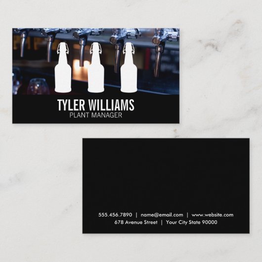 ビールタップ | ボトル 名刺 (正面/裏面)