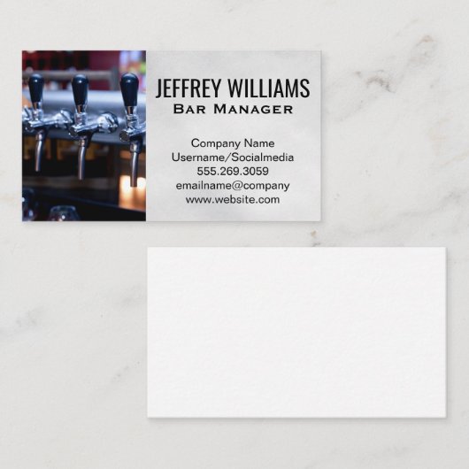 ビールタップ 名刺 (正面/裏面)