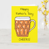 ビールタンカード父の日 カード (黄色い花)