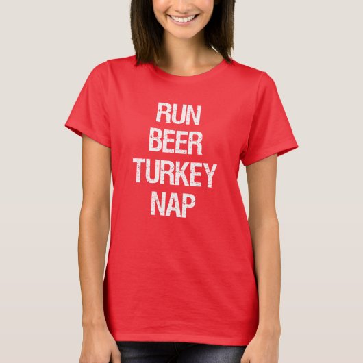 ビールタ走ーク昼寝トルコトロット Tシャツ (正面)