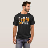 ビールダイエットクラフトファン飲み食べ酒のアルコール Tシャツ (正面フル)