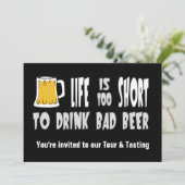 ビールツアーまたはビールクラブテイスティング招待状 招待状 (スタンド正面)