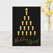 ビールツリーホリデーカード カード (黄色い花)