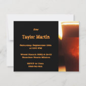 ビールテイスティングまたは誕生日パーティーの招待状 招待状 (裏面)