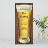 ビールテイスティングバースデーパーティーへの招待 招待状 (スタンド正面)